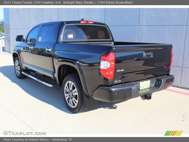 Midnight Black Metallic / 1794 Edition Brown/Black 2021 Toyota Tundra 1794 CrewMax 4x4