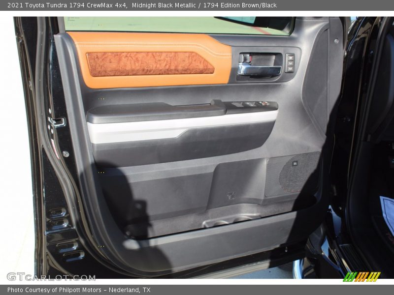 Midnight Black Metallic / 1794 Edition Brown/Black 2021 Toyota Tundra 1794 CrewMax 4x4