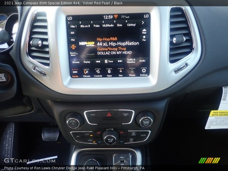 Velvet Red Pearl / Black 2021 Jeep Compass 80th Special Edition 4x4