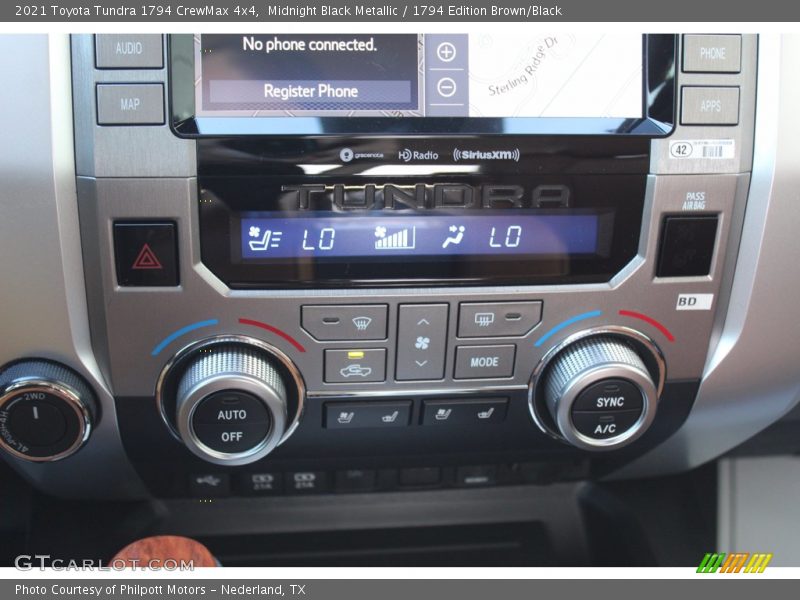 Controls of 2021 Tundra 1794 CrewMax 4x4