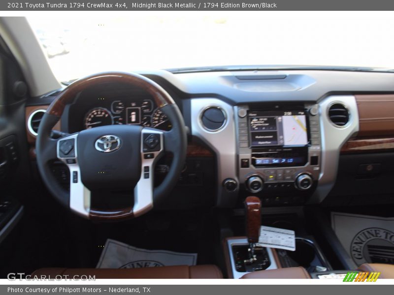 Midnight Black Metallic / 1794 Edition Brown/Black 2021 Toyota Tundra 1794 CrewMax 4x4