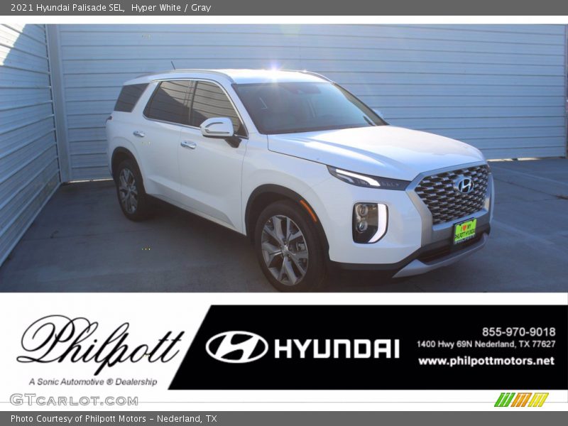Hyper White / Gray 2021 Hyundai Palisade SEL