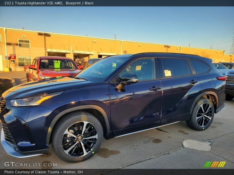 Blueprint / Black 2021 Toyota Highlander XSE AWD