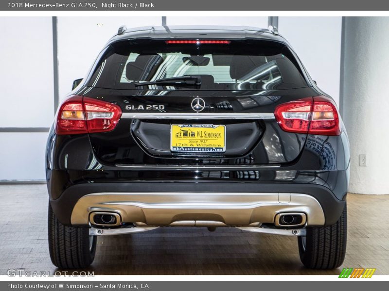 Night Black / Black 2018 Mercedes-Benz GLA 250