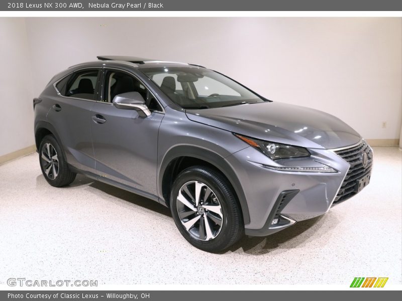 Nebula Gray Pearl / Black 2018 Lexus NX 300 AWD