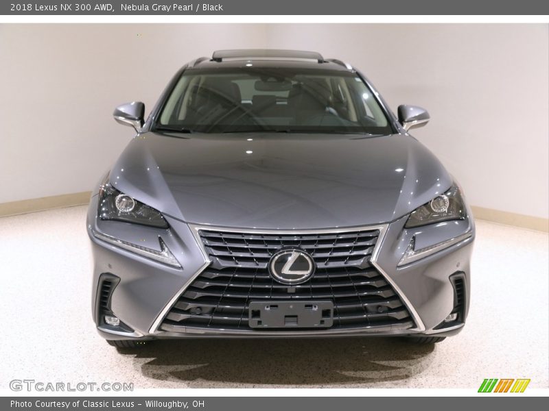 Nebula Gray Pearl / Black 2018 Lexus NX 300 AWD