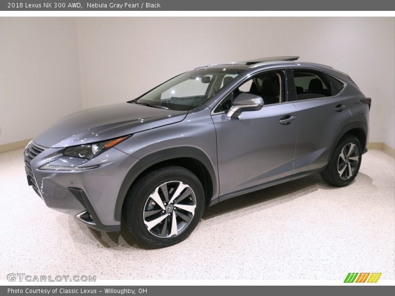 Nebula Gray Pearl / Black 2018 Lexus NX 300 AWD