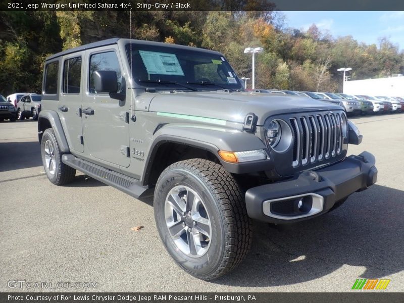 Sting-Gray / Black 2021 Jeep Wrangler Unlimited Sahara 4x4