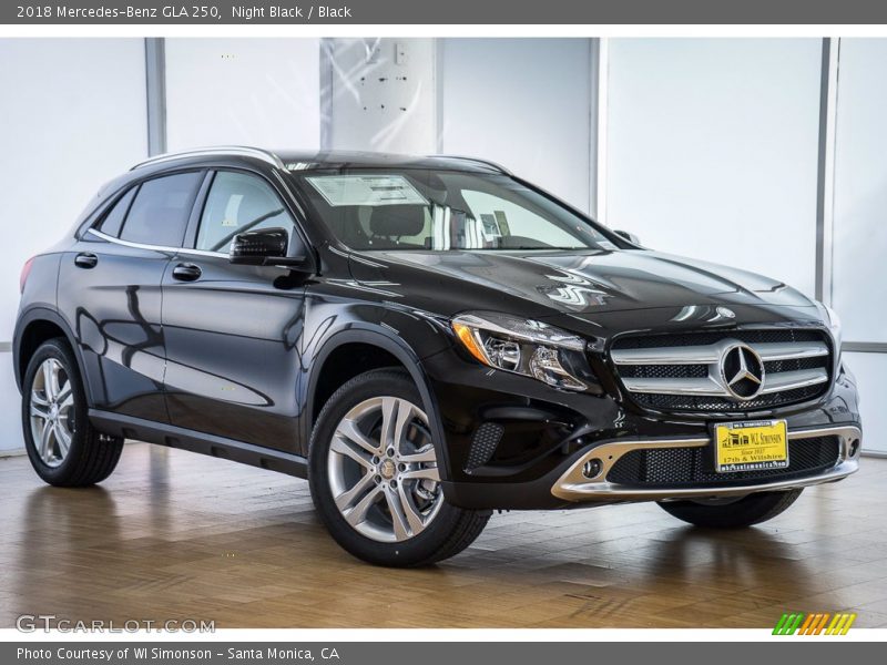 Night Black / Black 2018 Mercedes-Benz GLA 250