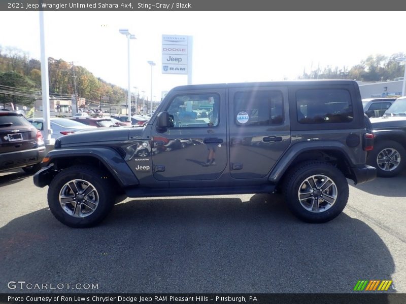 Sting-Gray / Black 2021 Jeep Wrangler Unlimited Sahara 4x4