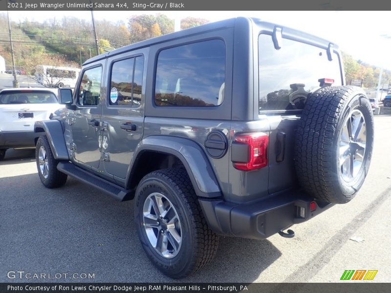 Sting-Gray / Black 2021 Jeep Wrangler Unlimited Sahara 4x4