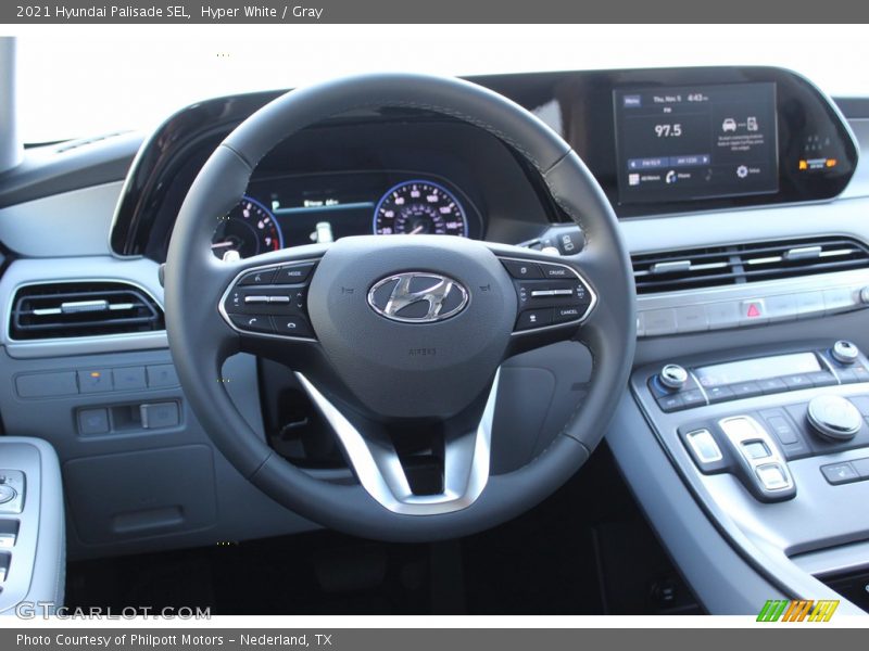 Hyper White / Gray 2021 Hyundai Palisade SEL