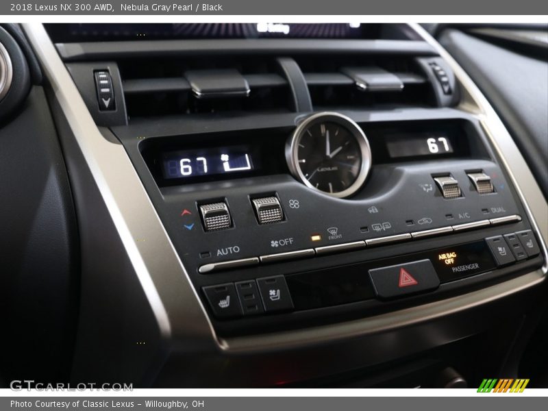 Nebula Gray Pearl / Black 2018 Lexus NX 300 AWD