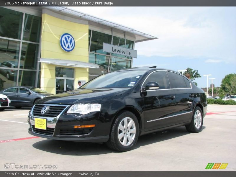 Deep Black / Pure Beige 2006 Volkswagen Passat 2.0T Sedan