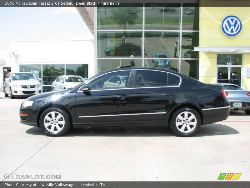 Deep Black / Pure Beige 2006 Volkswagen Passat 2.0T Sedan
