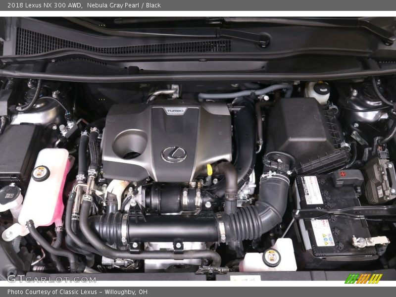 Nebula Gray Pearl / Black 2018 Lexus NX 300 AWD