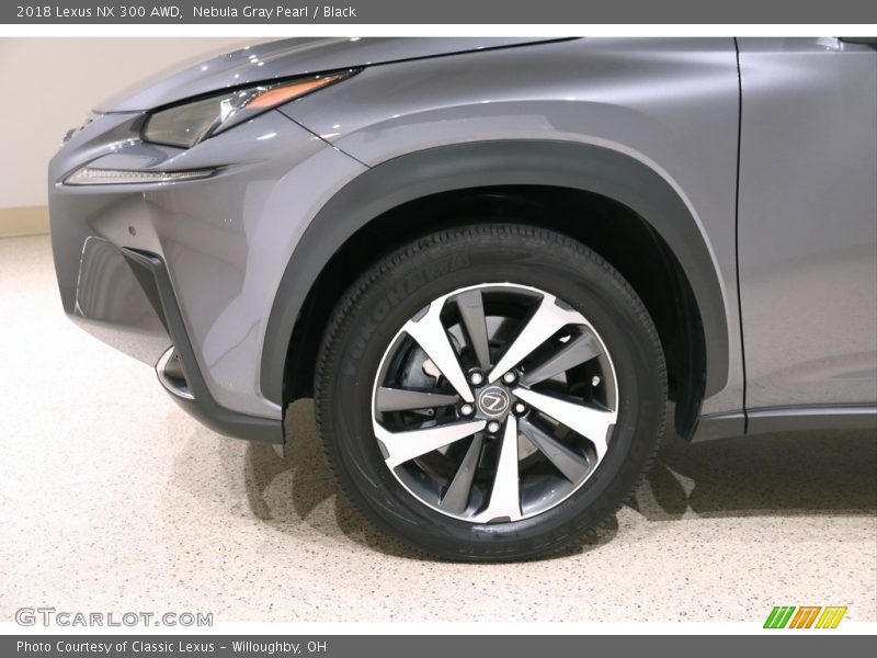 Nebula Gray Pearl / Black 2018 Lexus NX 300 AWD