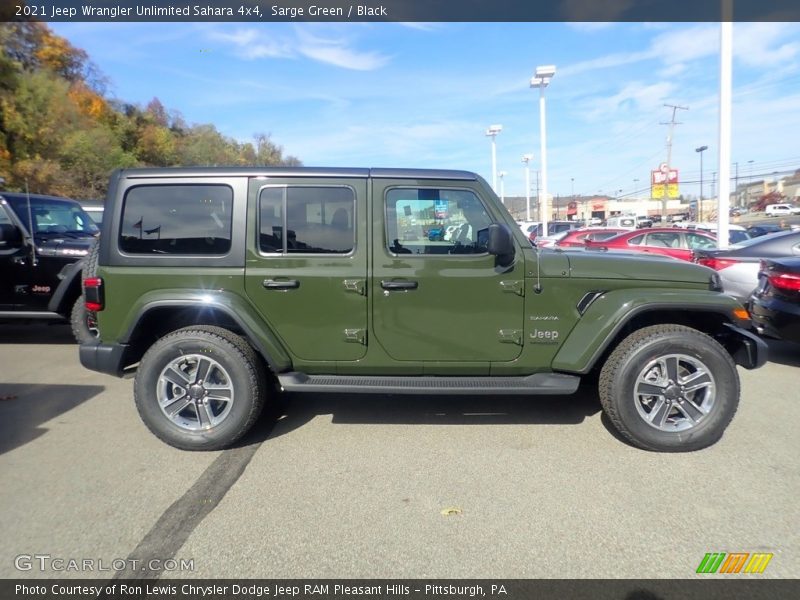 Sarge Green / Black 2021 Jeep Wrangler Unlimited Sahara 4x4