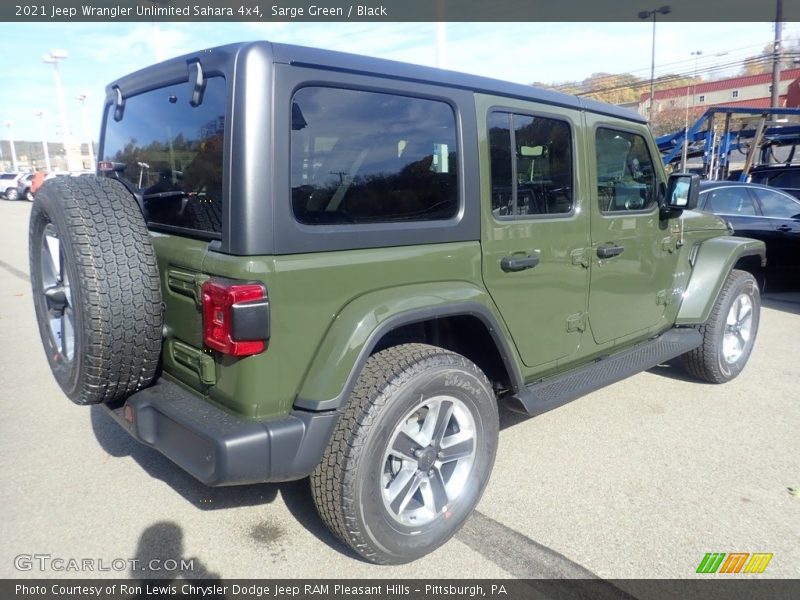 Sarge Green / Black 2021 Jeep Wrangler Unlimited Sahara 4x4