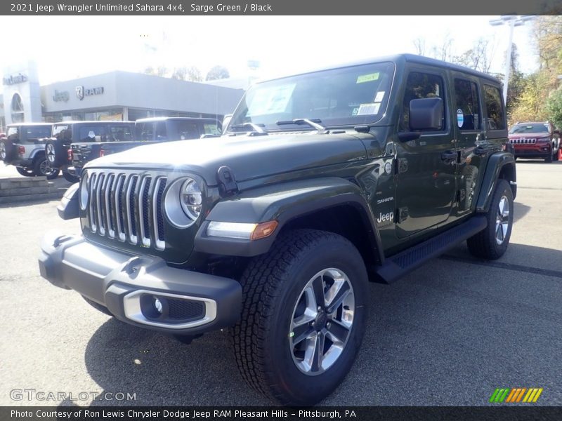 Sarge Green / Black 2021 Jeep Wrangler Unlimited Sahara 4x4