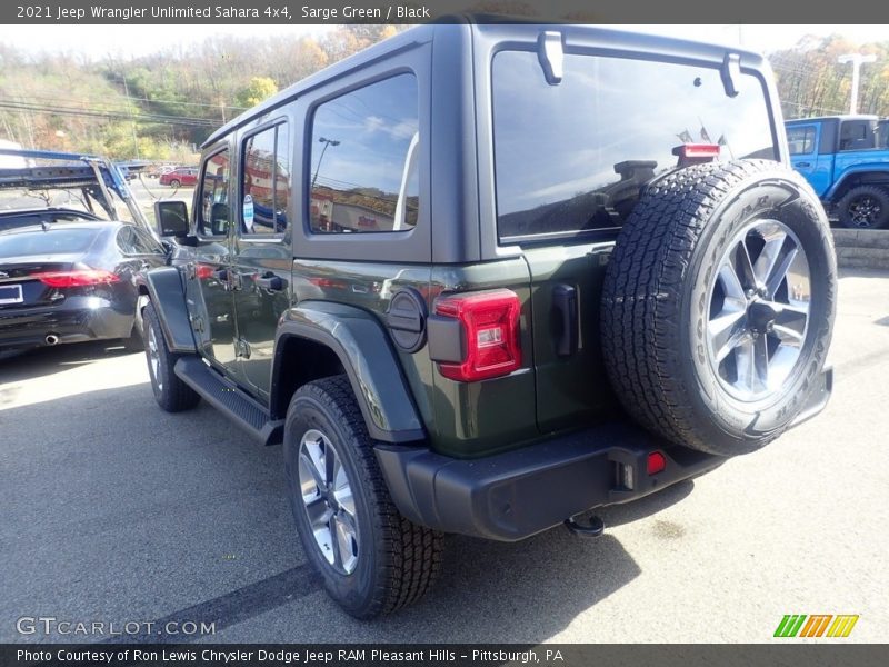 Sarge Green / Black 2021 Jeep Wrangler Unlimited Sahara 4x4