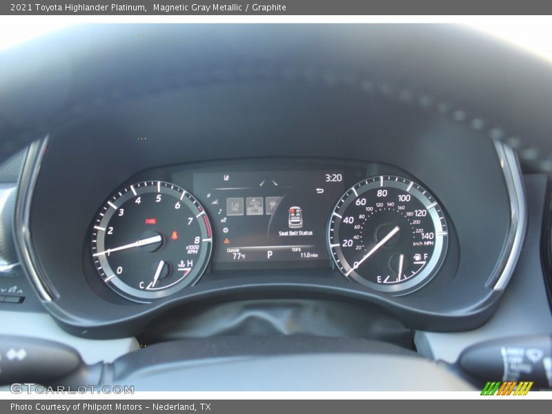Magnetic Gray Metallic / Graphite 2021 Toyota Highlander Platinum