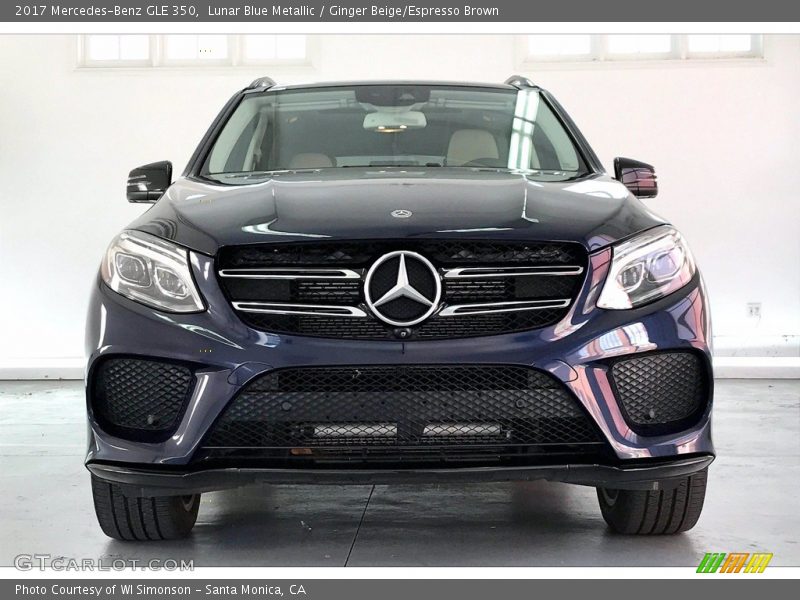 Lunar Blue Metallic / Ginger Beige/Espresso Brown 2017 Mercedes-Benz GLE 350