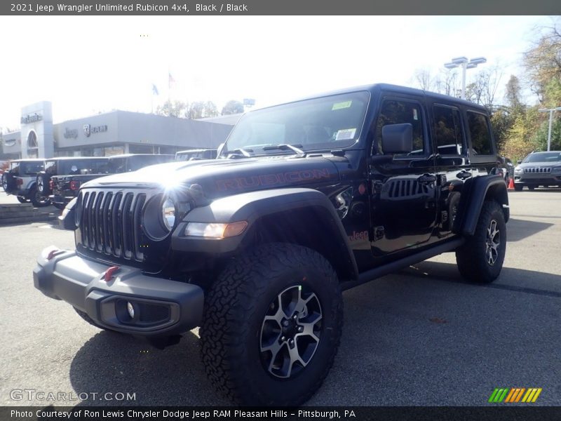 Black / Black 2021 Jeep Wrangler Unlimited Rubicon 4x4