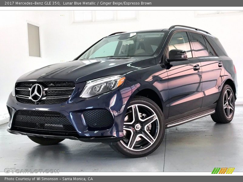 Lunar Blue Metallic / Ginger Beige/Espresso Brown 2017 Mercedes-Benz GLE 350
