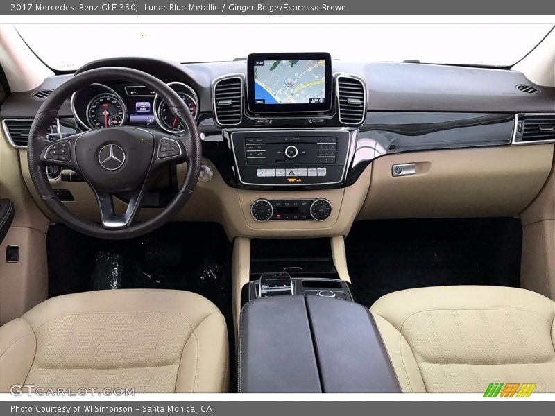 Lunar Blue Metallic / Ginger Beige/Espresso Brown 2017 Mercedes-Benz GLE 350