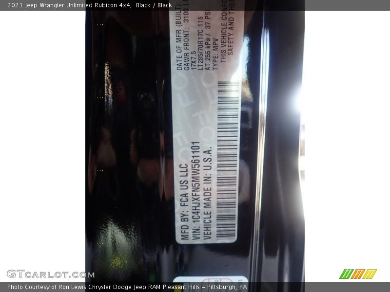 Black / Black 2021 Jeep Wrangler Unlimited Rubicon 4x4