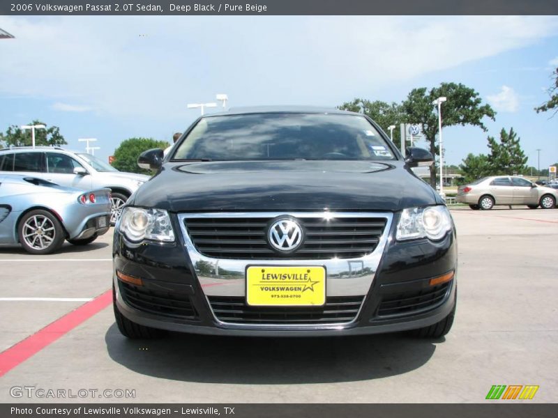 Deep Black / Pure Beige 2006 Volkswagen Passat 2.0T Sedan