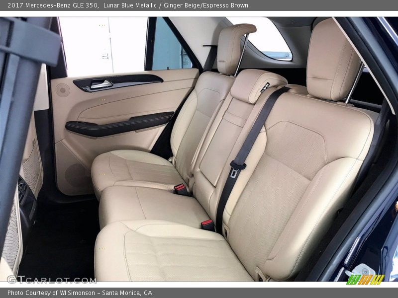 Lunar Blue Metallic / Ginger Beige/Espresso Brown 2017 Mercedes-Benz GLE 350