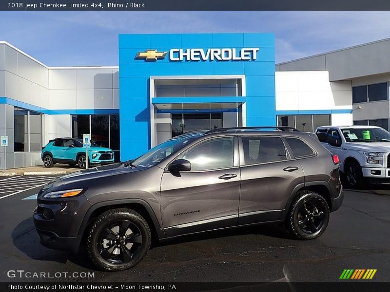 Rhino / Black 2018 Jeep Cherokee Limited 4x4