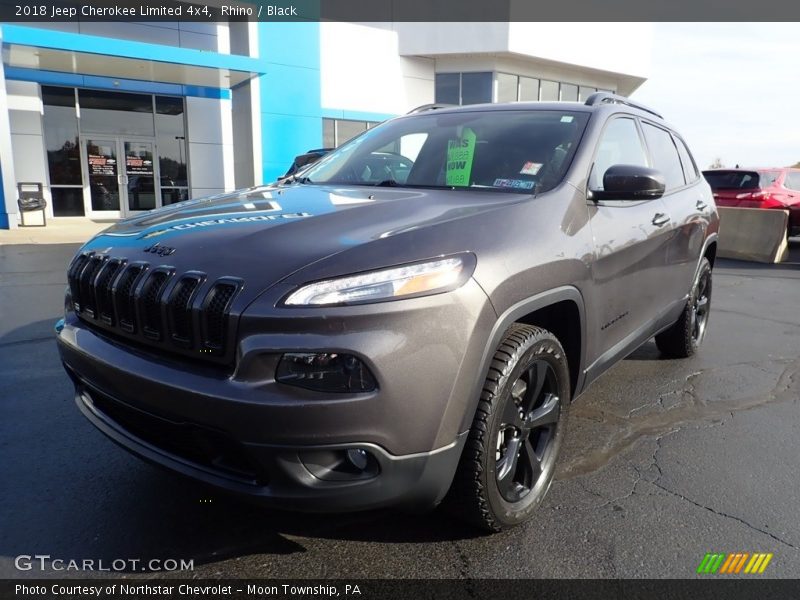 Rhino / Black 2018 Jeep Cherokee Limited 4x4
