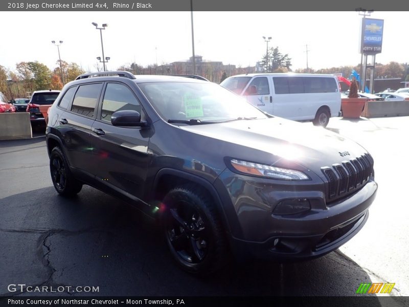 Rhino / Black 2018 Jeep Cherokee Limited 4x4