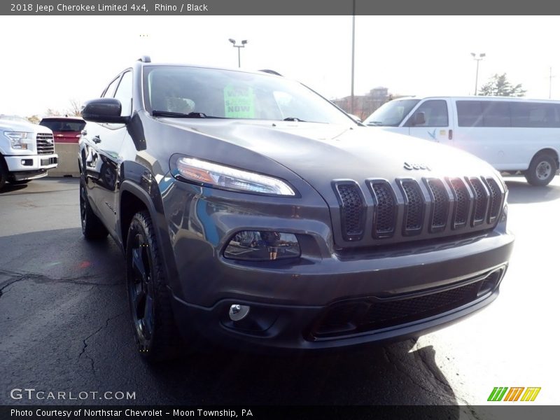Rhino / Black 2018 Jeep Cherokee Limited 4x4