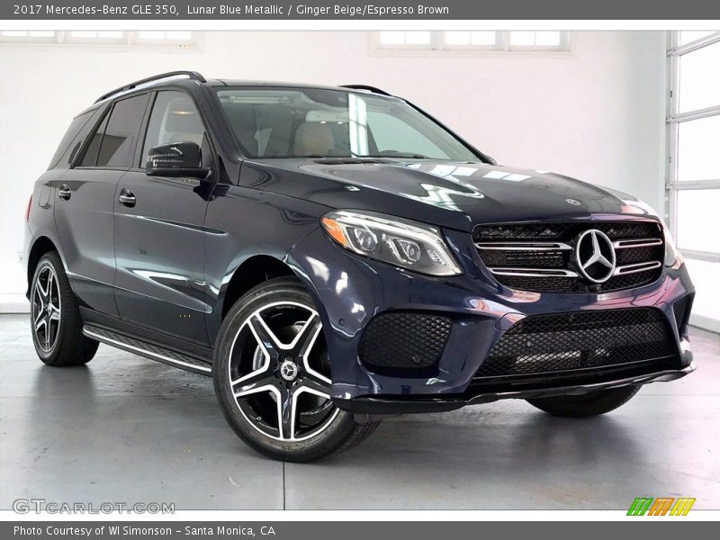 Lunar Blue Metallic / Ginger Beige/Espresso Brown 2017 Mercedes-Benz GLE 350
