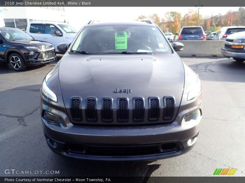 Rhino / Black 2018 Jeep Cherokee Limited 4x4