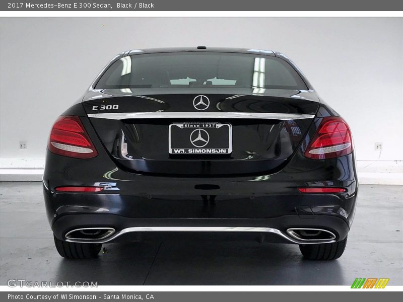 Black / Black 2017 Mercedes-Benz E 300 Sedan