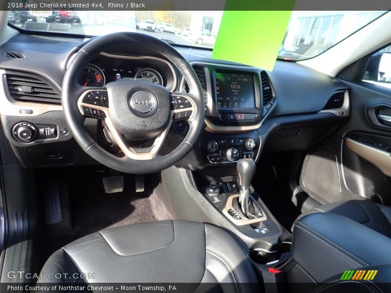 Rhino / Black 2018 Jeep Cherokee Limited 4x4