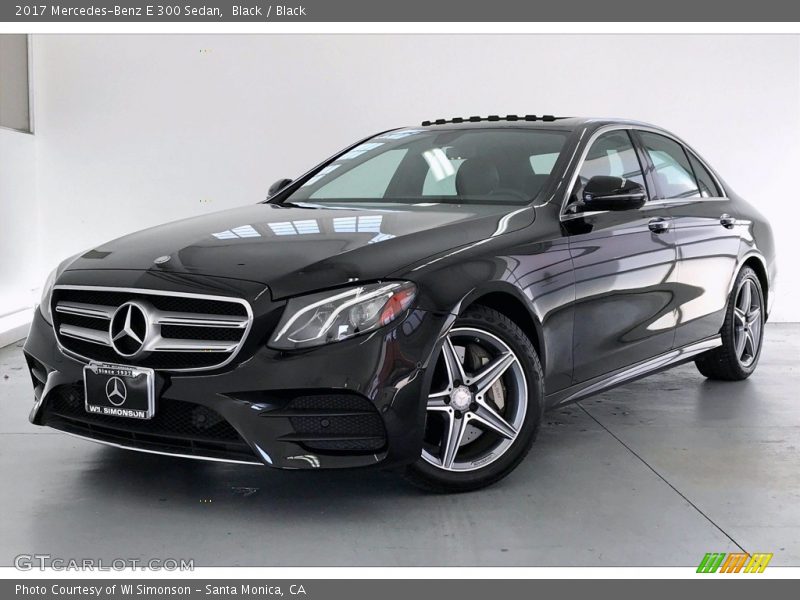 Black / Black 2017 Mercedes-Benz E 300 Sedan