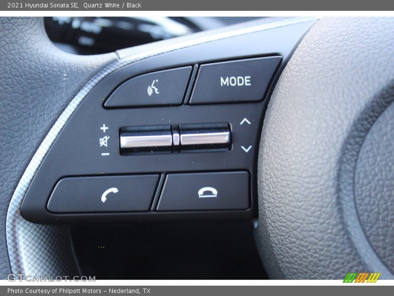 Quartz White / Black 2021 Hyundai Sonata SE