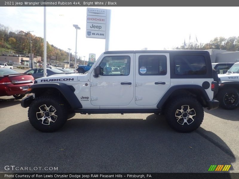 Bright White / Black 2021 Jeep Wrangler Unlimited Rubicon 4x4