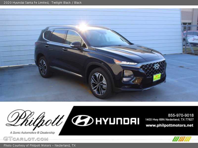 Twilight Black / Black 2020 Hyundai Santa Fe Limited
