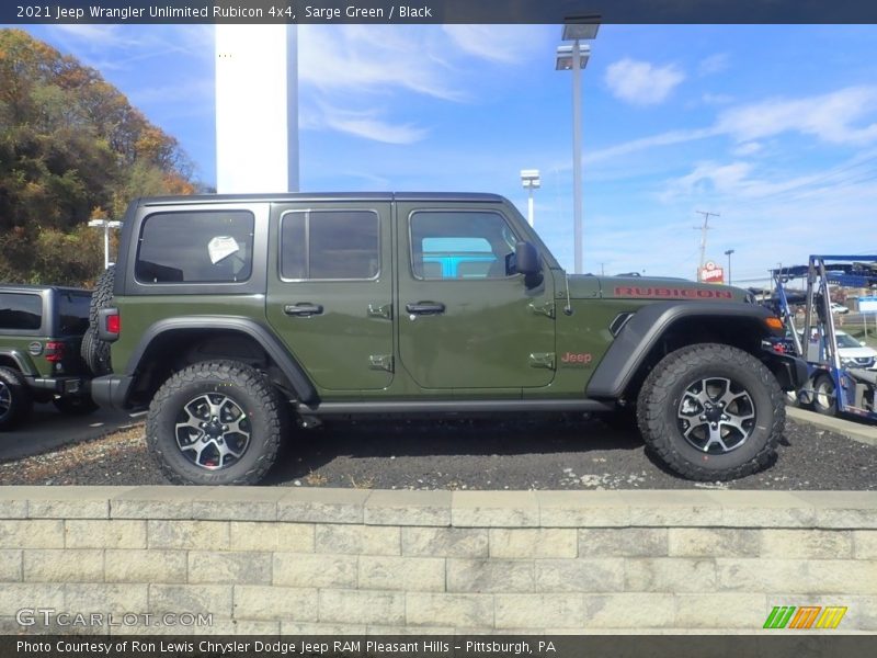 Sarge Green / Black 2021 Jeep Wrangler Unlimited Rubicon 4x4