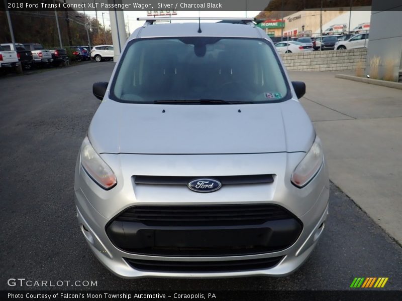 Silver / Charcoal Black 2018 Ford Transit Connect XLT Passenger Wagon