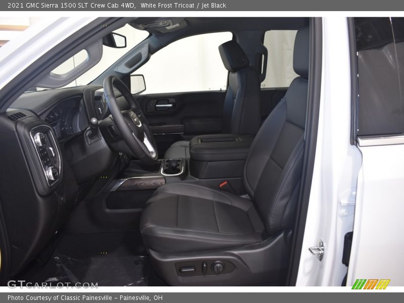 White Frost Tricoat / Jet Black 2021 GMC Sierra 1500 SLT Crew Cab 4WD