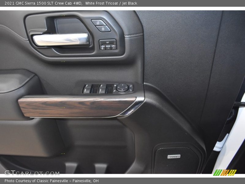 White Frost Tricoat / Jet Black 2021 GMC Sierra 1500 SLT Crew Cab 4WD
