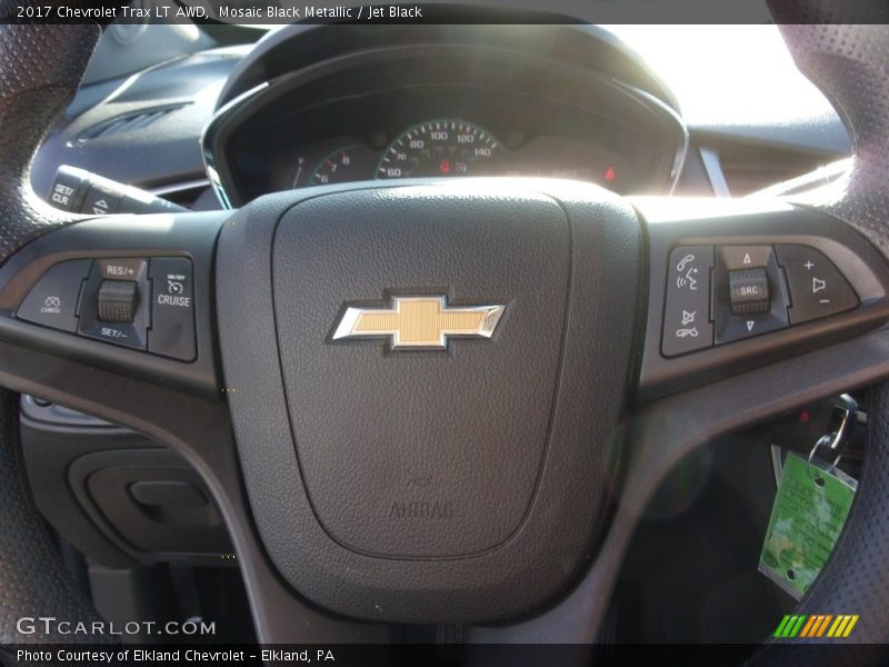 Mosaic Black Metallic / Jet Black 2017 Chevrolet Trax LT AWD